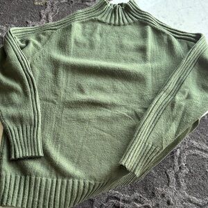 Elegant Olive Women's Turtleneck Sweater